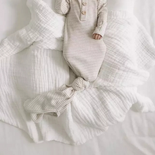 Load image into Gallery viewer, Cotton Muslin Gauze Blanket | White