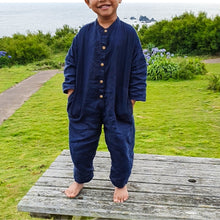 Load image into Gallery viewer, Linen Jumpsuit | Navy