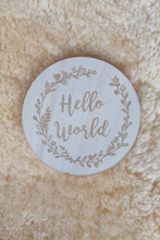 Load image into Gallery viewer, Announcement Plaque | Hello World