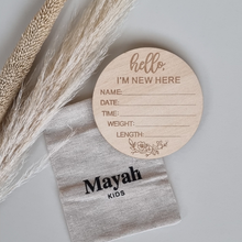 Load image into Gallery viewer, Announcement Plaque | Hello I'm New Here