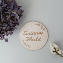 Load image into Gallery viewer, Announcement Plaque | Salaam World