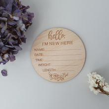 Load image into Gallery viewer, Announcement Plaque | Hello I'm New Here