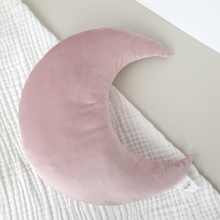 Load image into Gallery viewer, Velvet Crescent Moon Cushion | Pale Pink