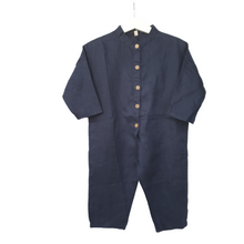 Load image into Gallery viewer, Linen Jumpsuit | Navy