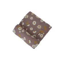 Load image into Gallery viewer, Printed Bamboo Cotton Swaddle | Purple Floral
