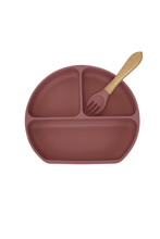 Load image into Gallery viewer, Silicone Divider Plate Set | Powder Rose