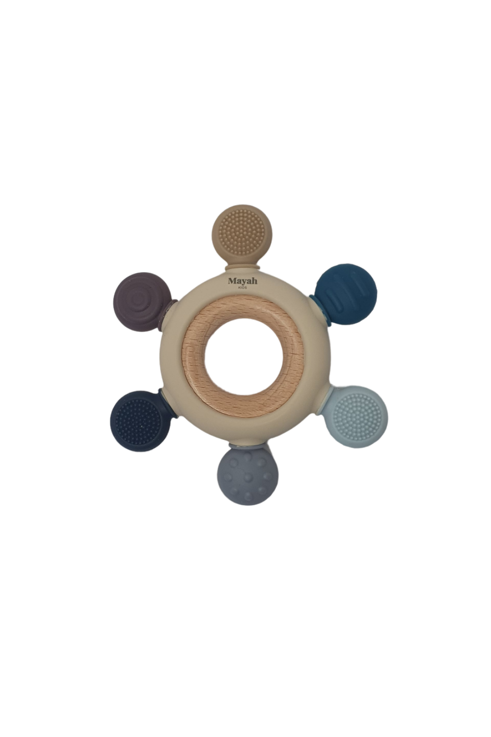 Sensory Wheel Teether | Mixed Blue