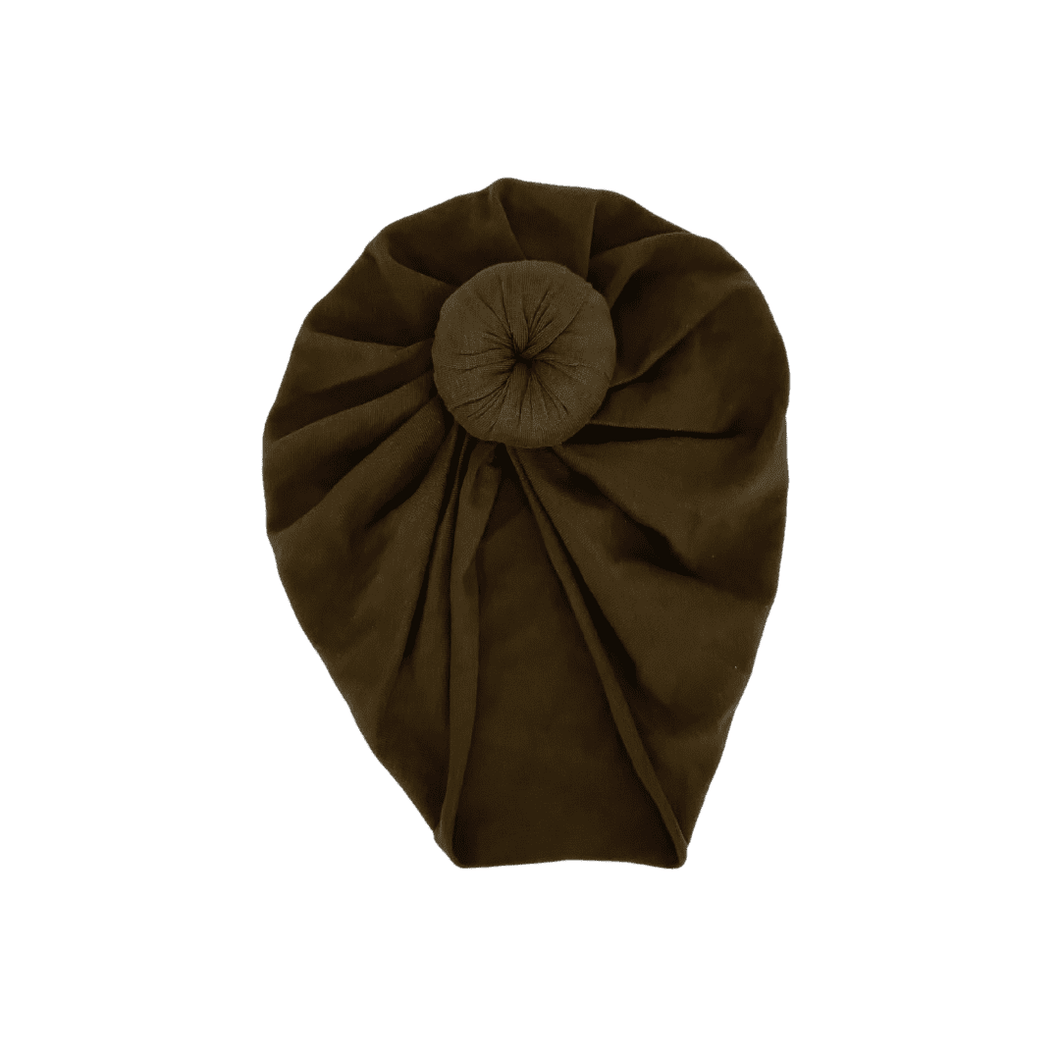 Solid Knot Turbans | Khaki