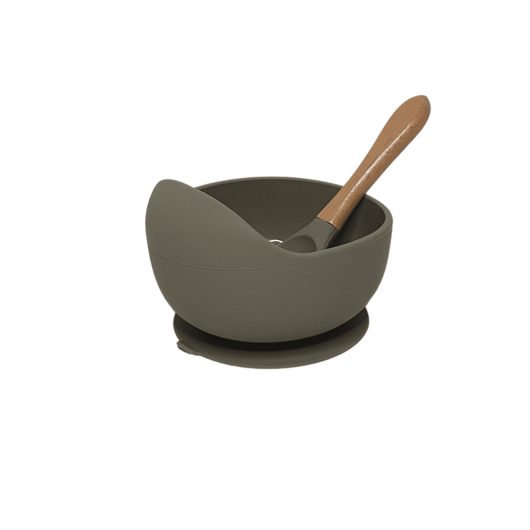 Silicone Suction Bowl Set | Sage