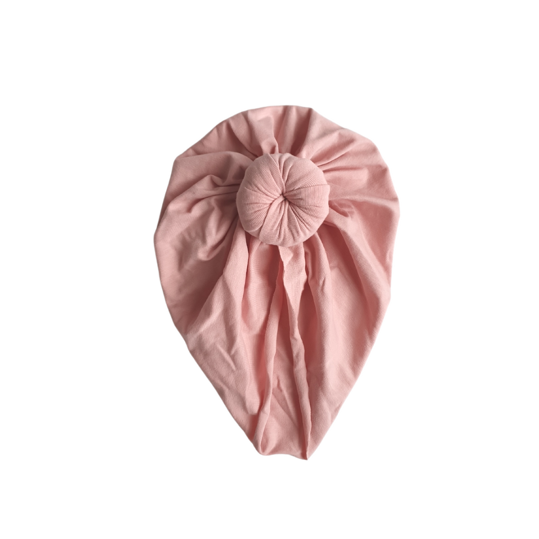 Newborn Solid Knot Turban | Rose