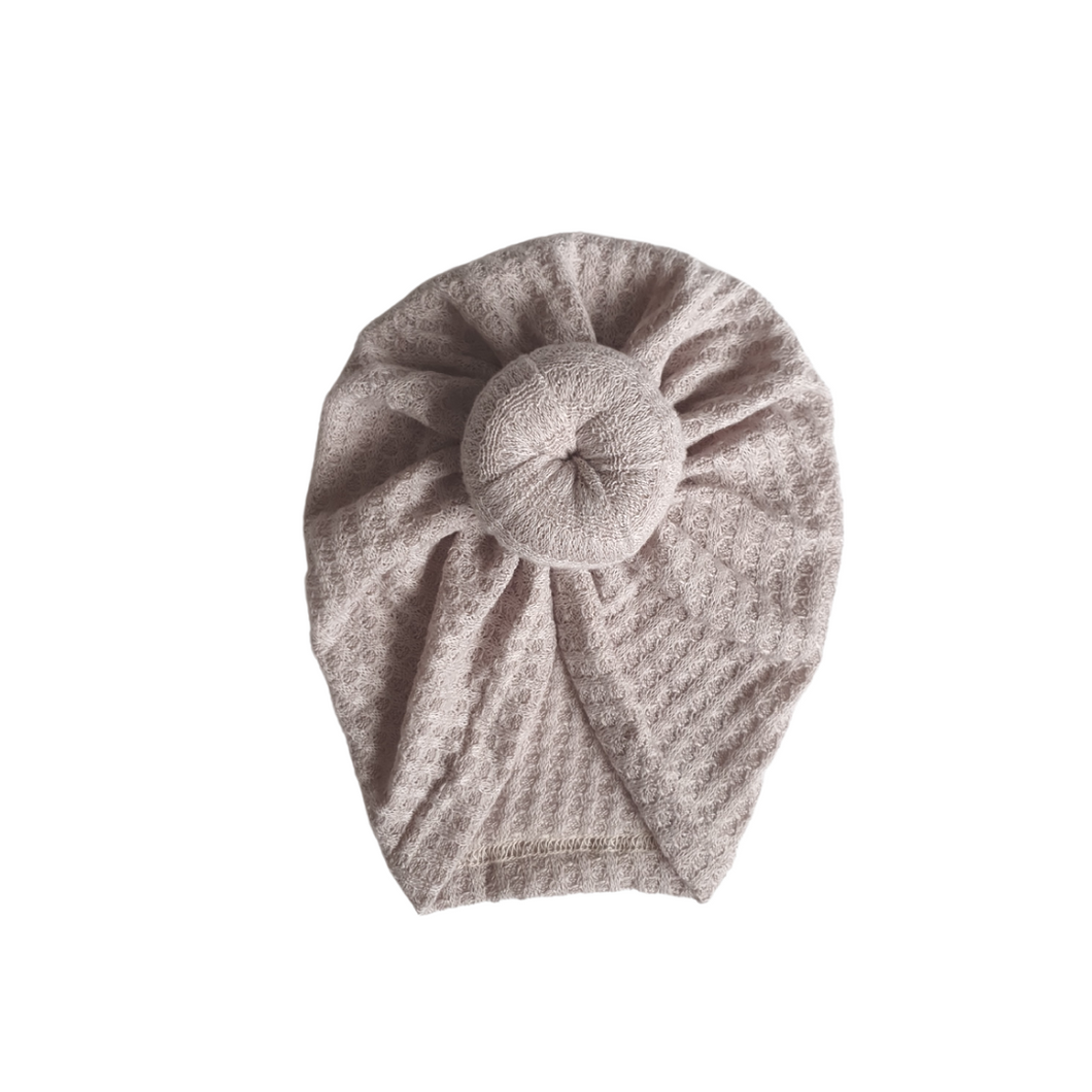 Waffle Knot Turban | Light Mauve