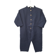 Load image into Gallery viewer, Linen Jumpsuit | Navy
