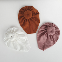 Load image into Gallery viewer, NEW Ribbed Knot Turban | Rust
