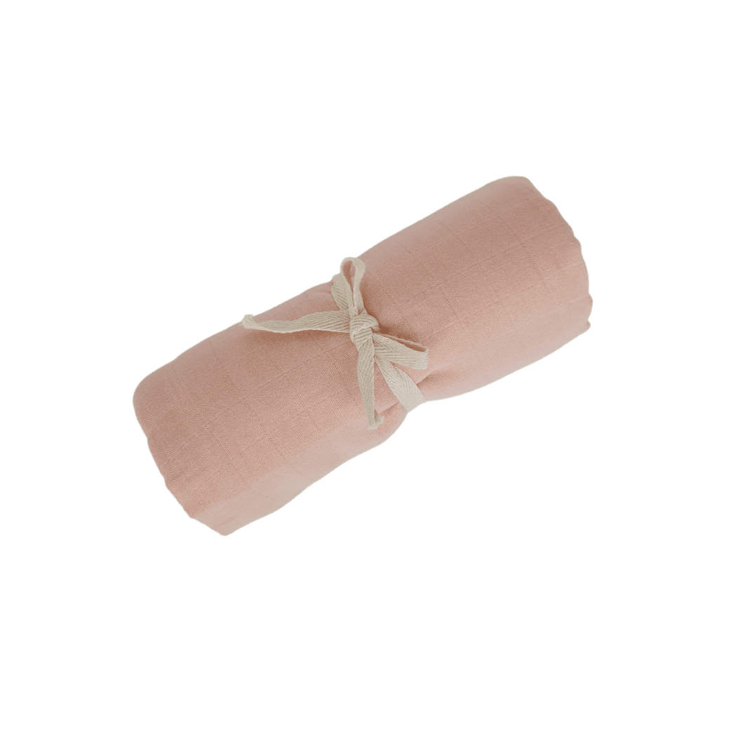 Solid Bamboo Cotton Swaddles | Baby Pink