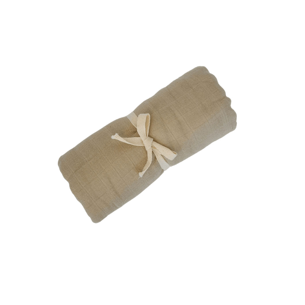 Solid Bamboo Cotton Swaddles | Taupe