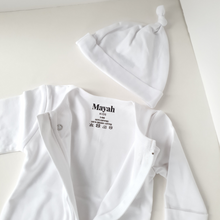 Load image into Gallery viewer, Organic Cotton Sleepsuit | White

