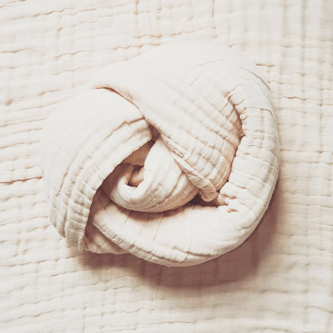 Cotton Muslin Gauze Blanket | Oatmeal