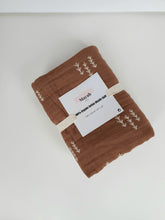 Load image into Gallery viewer, Organic Muslin Cotton Quilt | Forest Brown
