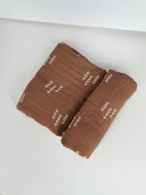 Load image into Gallery viewer, Organic Muslin Cotton Quilt | Forest Brown
