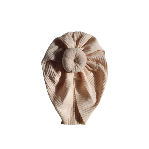 Ribbed Knot Turban | Cream