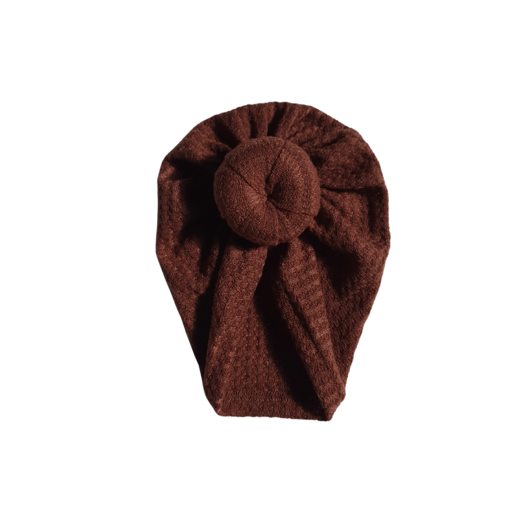 Waffle Knot Turban | Walnut